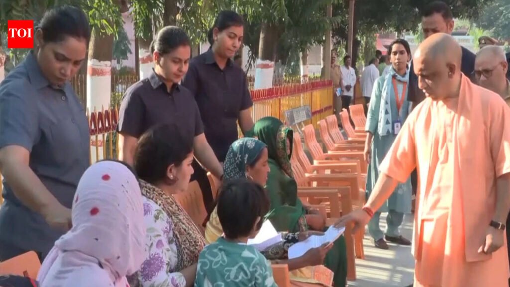 Land disputes, medical aid, welfare schemes: UP CM Yogi Adityanath hears public grievances at Janata Darshan | Lucknow News