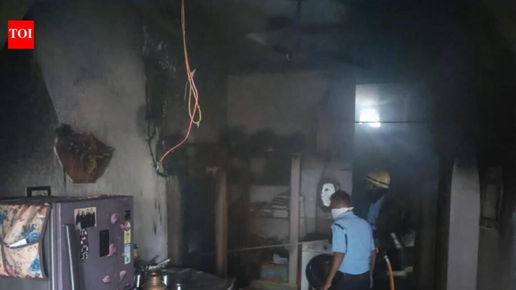 Fire tears through house in Santoshi Nagar locality | Nagpur News