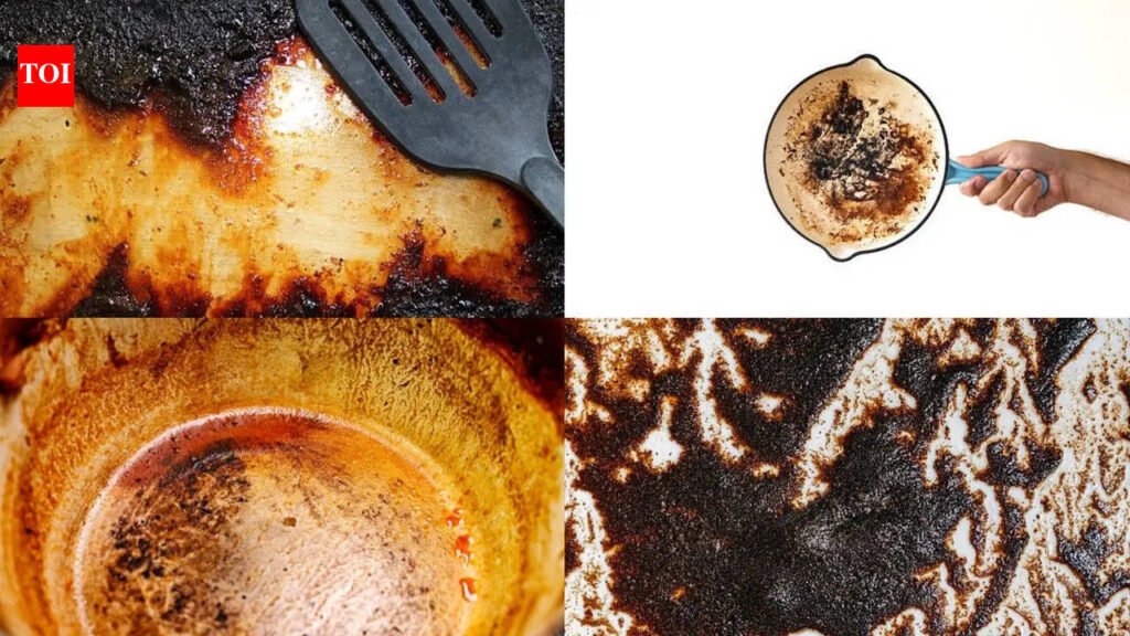 How to remove stubborn burn marks from enameled cast iron without damaging its finish