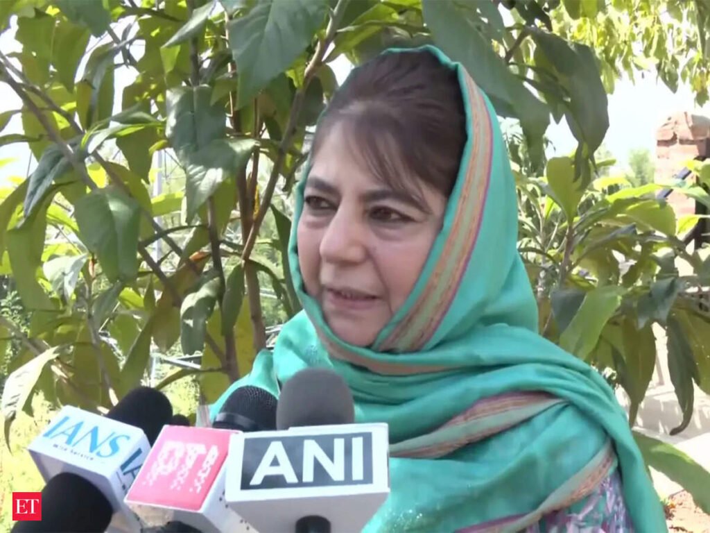 Mehbooba Mufti: Mehbooba Mufti slams Centre over eviction notice to mosque near PM’s residence
