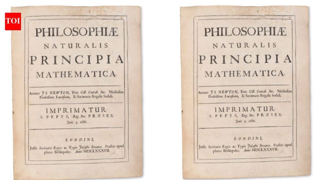 In 1687, Isaac Newton published the book that explained gravity, with Edmond Halley paying for its printing; after passing through a British lord’s family, a first edition sold for Rs 5.49 crore in 2026