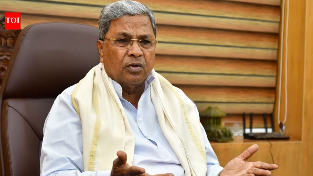 Sting operation bid to blackmail me, tarnish image: Siddaramaiah | Bengaluru News