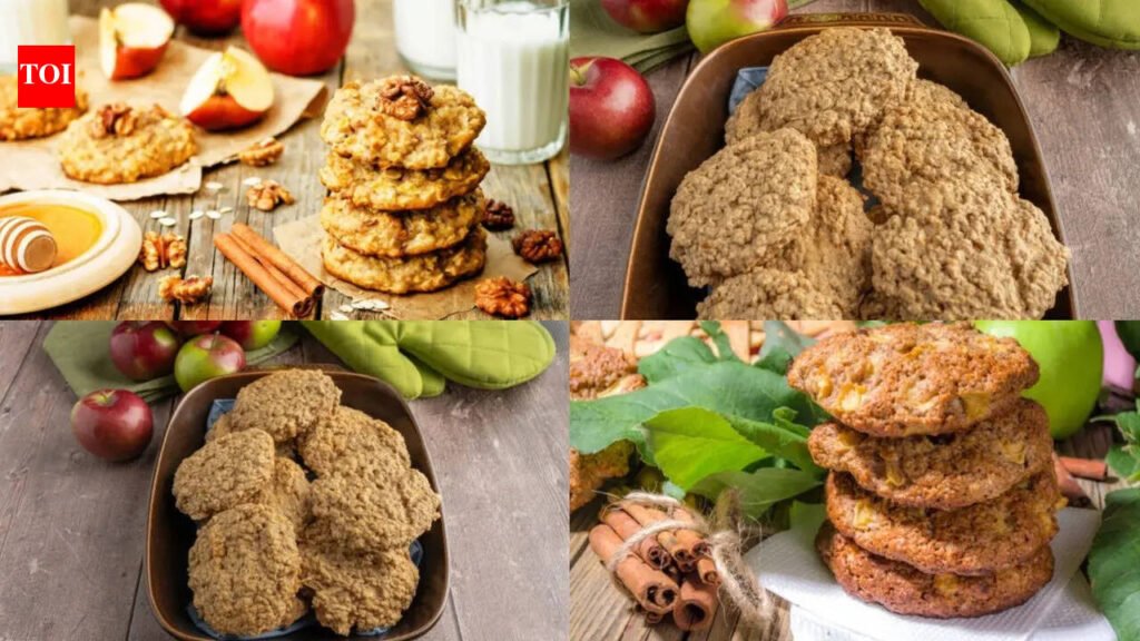 4-Ingredient apple pie oatmeal cookies: Easy homemade treat without wheat flour, eggs, refined sugar, dairy, butter or oil