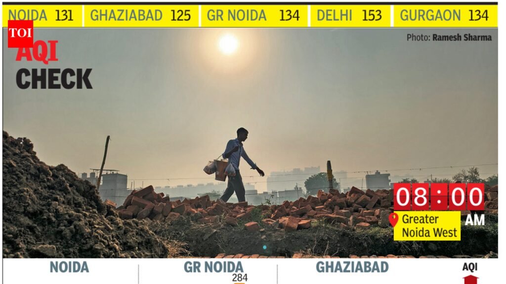 Rain cleans up NCR air, but AQI set to be ‘poor’ again today | Noida News