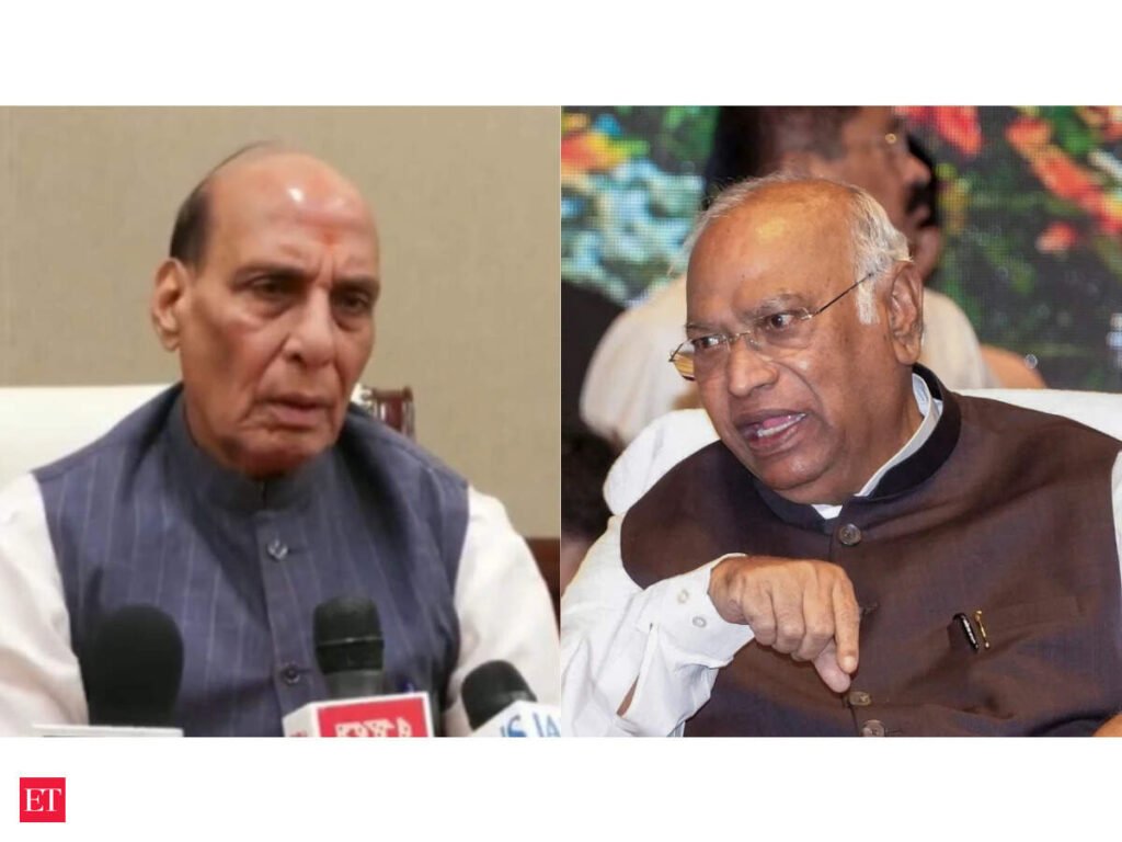 Rajnath Singh slams Kharge over ‘Baap’ remark on PM Modi, says Congress has hurt public sentiments