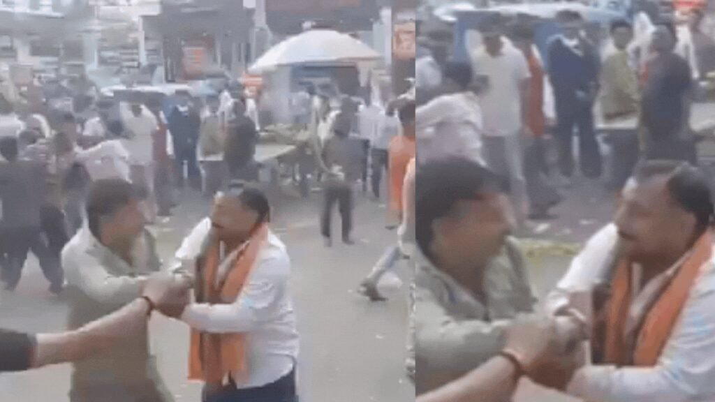 From complaint to full-blown brawl: Watch Lucknow hospital gate turning into fight spot after dispute over dry coconut | Lucknow News