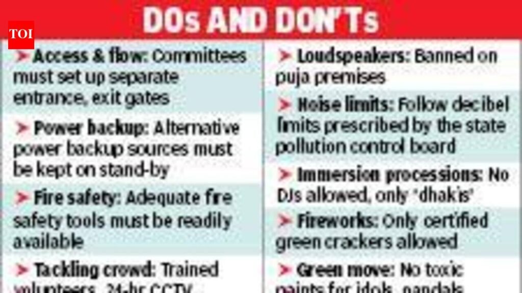 Pandal safety measures: CM Suvendu To Hold Meet With Kali Puja Clubs Tomorrow | Kolkata News