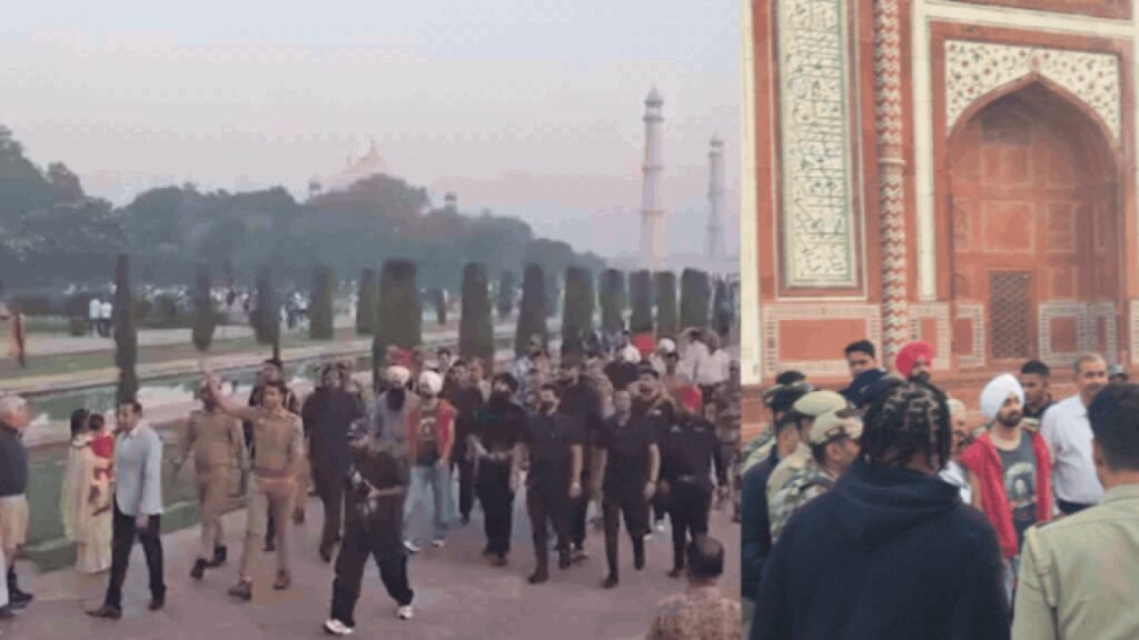 Diljit Dosanjh moves from Delhi concert row to Taj Mahal visit, admires iconic monument amid tight security | Agra News