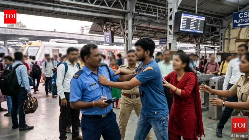 Ticket checker manhandled by couple at CSMT in Mumbai, FIR registered | Mumbai News