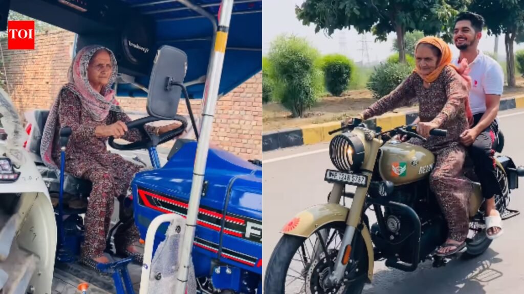 ‘Dar koi na laagda’: Meet the 82-year-old Haryana dadi who learnt to ride a bike at 74 and now drives tractors too; how her grandson’s joke started it all