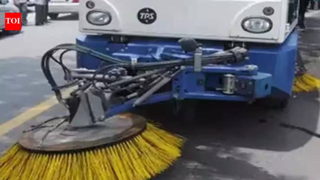Sweeping machine runs 56.5km in Gurgaon, sweeps 0.3km | Delhi News