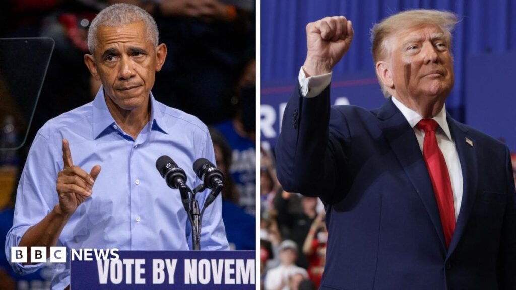 Watch: Trump vs Obama – which president has the star power?