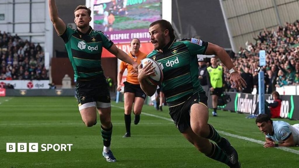 The Prem: Northampton 71-48 Bath: Saints score 11 tries to beat Bath in try-fest