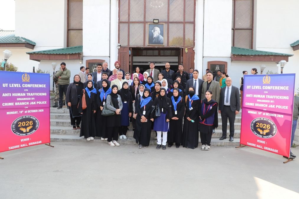 Crime Branch J&K Organises UT-Level Conference on Anti-Human Trafficking at Tagore Hall, Srinagar
