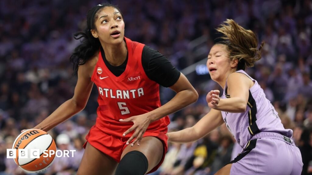 WNBA: Angel Reese stars as Atlanta Dream win first Finals match with victory against Golden State Valkyries