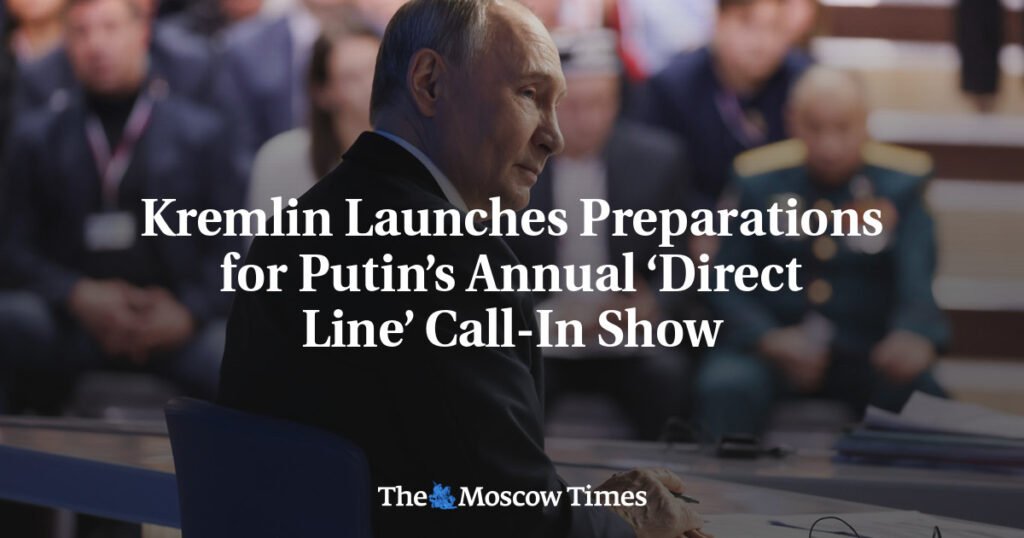 Kremlin Launches Preparations for Putin’s Annual ‘Direct Line’ Call-In Show