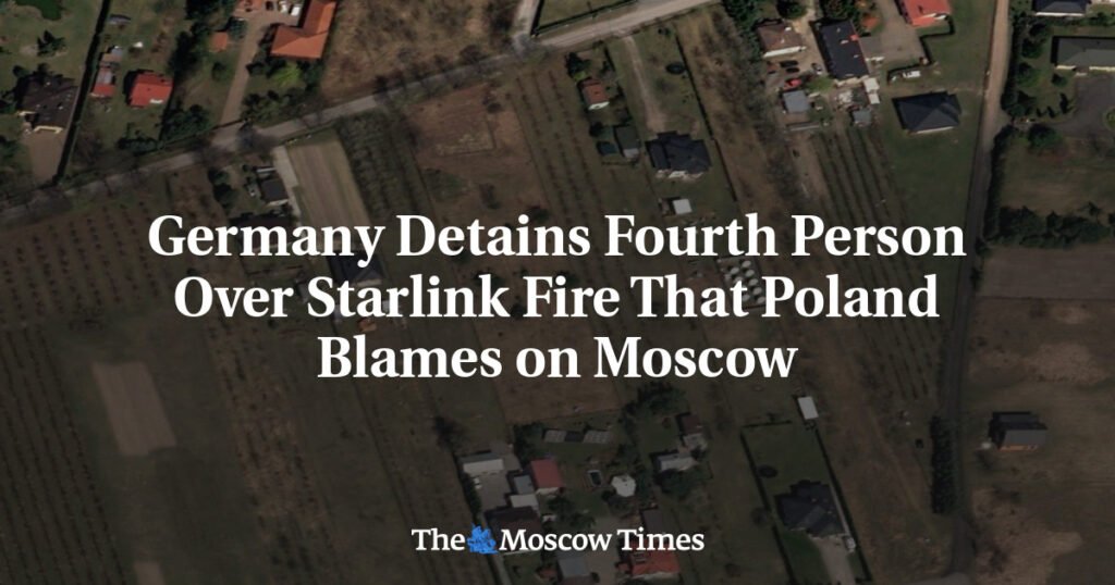 Germany Detains Fourth Person Over Starlink Fire That Poland Blames on Moscow
