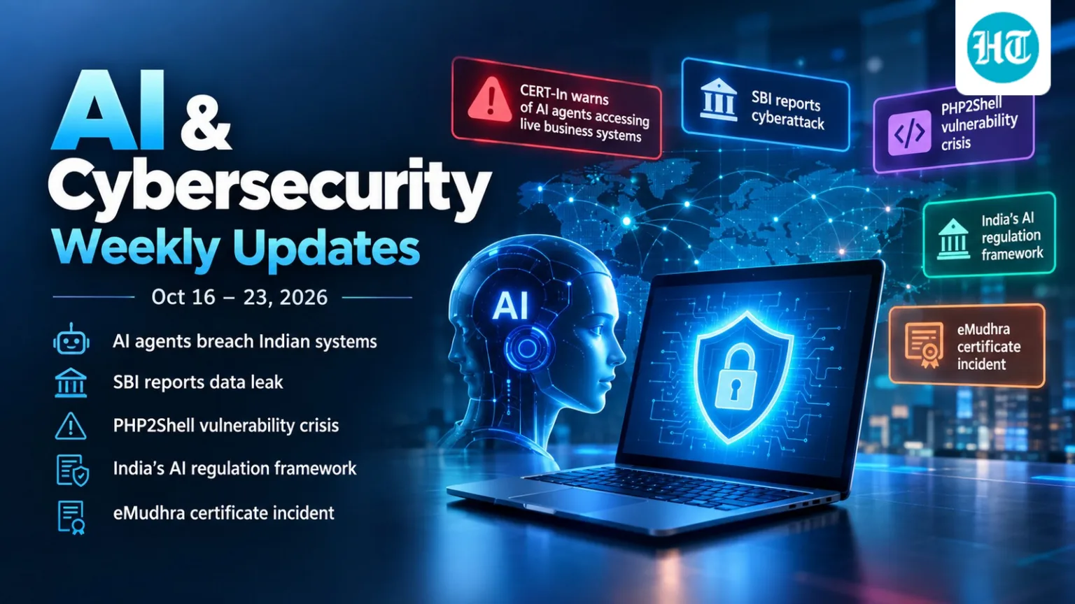 AI and cybersecurity weekly: SBI reports cyberattack with 3900 users, India proposes AI governance guidelines, more
(HT Tech)