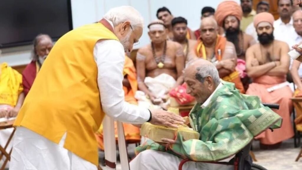 Jeweller who crafted ‘Sengol’ installed in Parliament dies at 99. PM Modi condoles loss