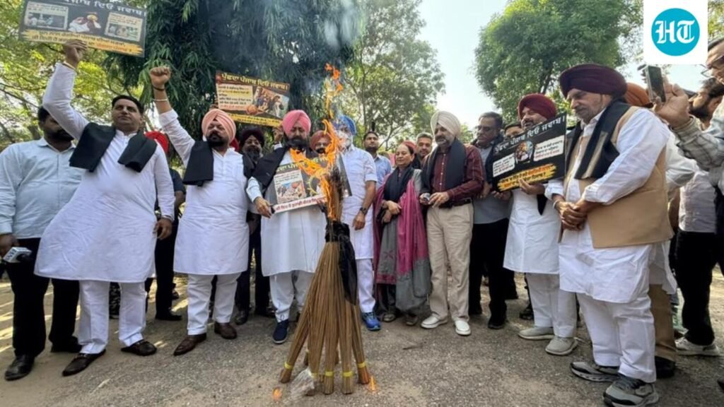 Congress, AAP MLAs clash over entry blockade at Punjab assembly