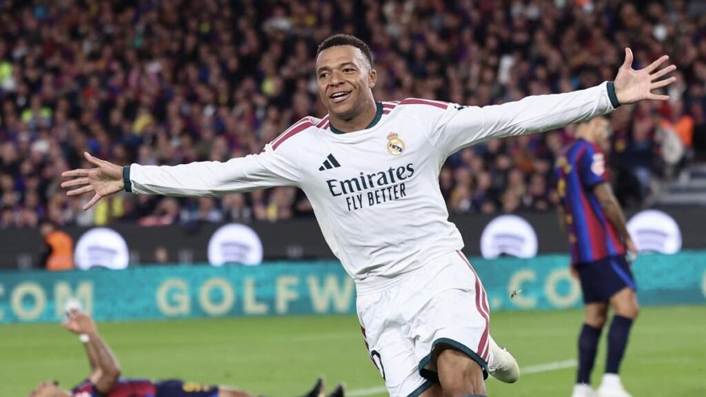 Kylian Mbappe double helps Real Madrid stuns Barcelona in La Liga Clasico