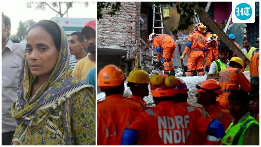 ‘She is 4 months pregnant’: Families search for loved ones after Delhi’s Seemapuri building collapse