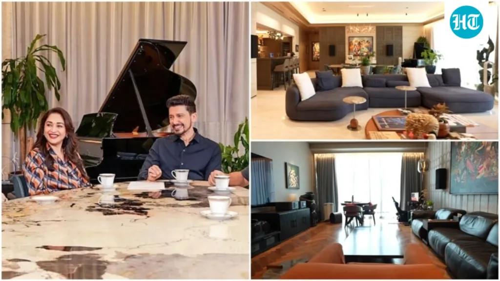 Inside Madhuri Dixit and Dr Shriram Nene’s grand Mumbai home: 5,500 square feet of pure magic with stunning sea view and so many MF Husain paintings
