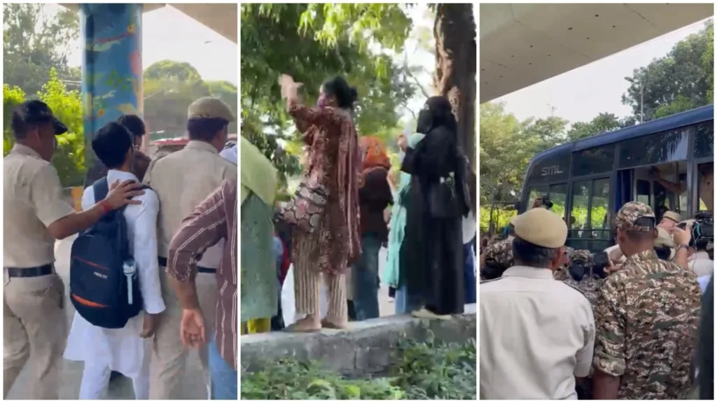 Fresh protests erupt at Jamia Millia Islamia hours after election announcement; students detained