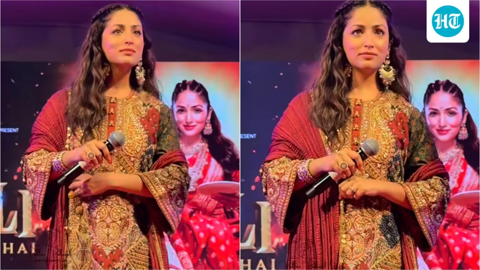 Yami Gautam serves Navratri fashion goals in embroidered kurta set with red dupatta for Nayyi Navelli promotions: Her outfit costs over ₹1 lakh
