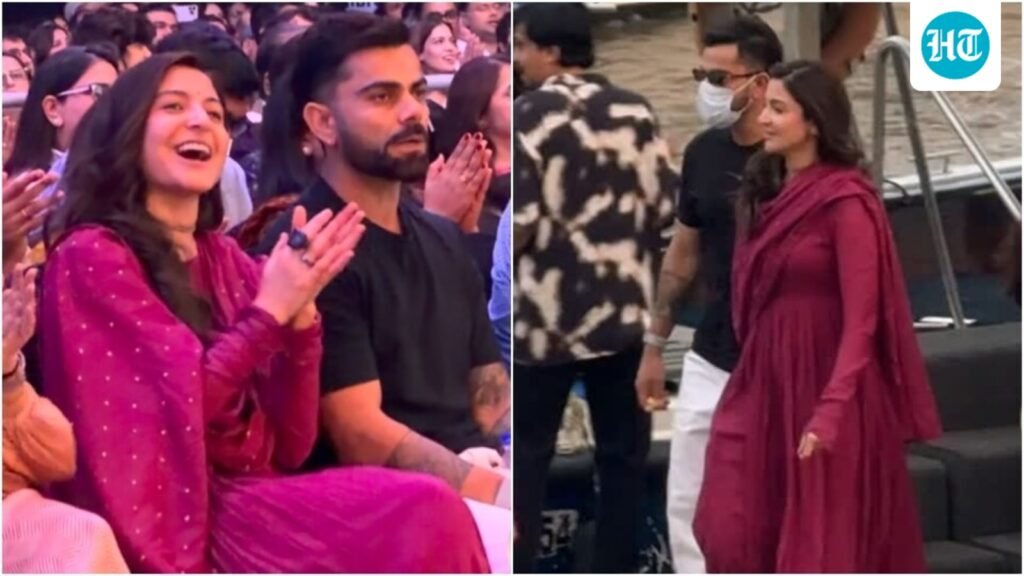 Anushka Sharma stuns in simple pink anarkali at Krishna Das concert with Virat Kohli in Mumbai