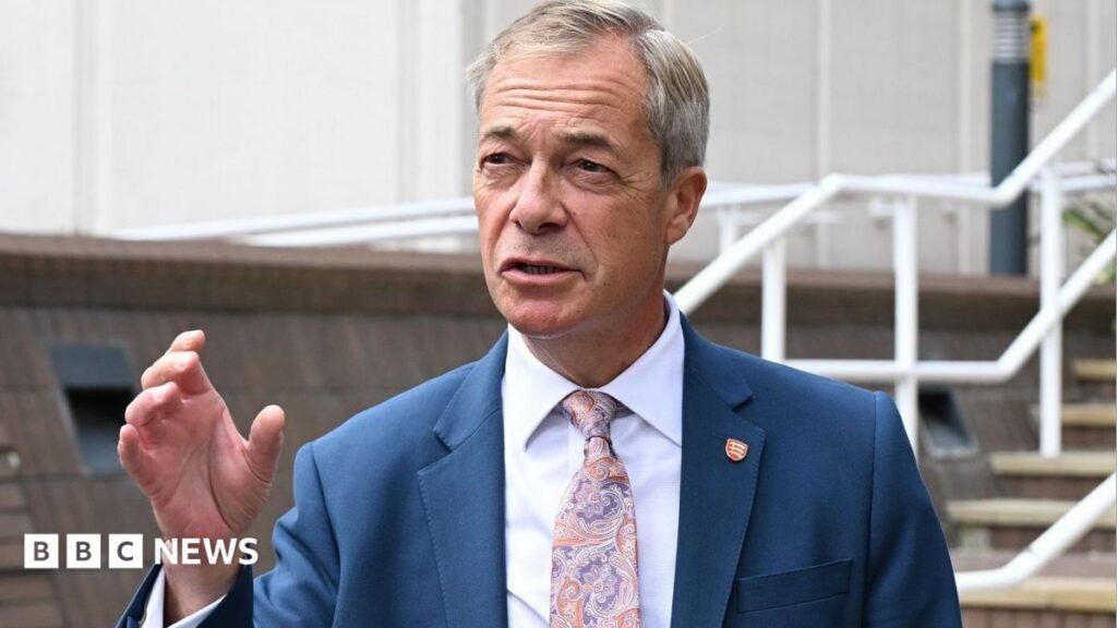 Nigel Farage defends Reform’s vetting after councillors filmed making racist comments