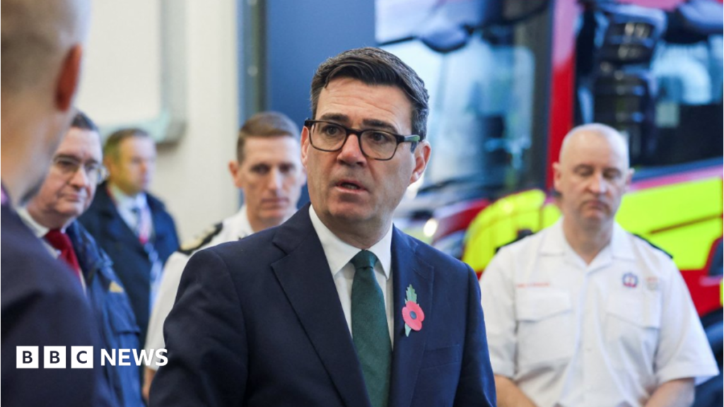 Burnham suggests stocking up on tinned food and bottled water