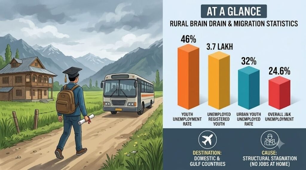 Rural Brain Drain – Part 1 :Why rural J&K youth migrate