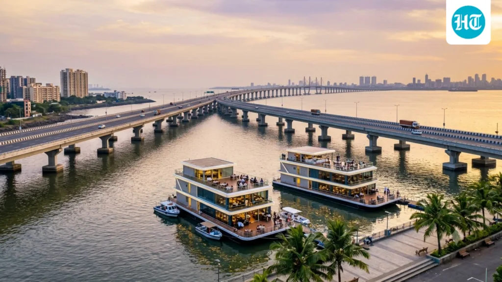 Maharashtra Maritime Board plans three floating hotels in Navi Mumbai; diners may enjoy views of Atal Setu, India’s longest sea bridge