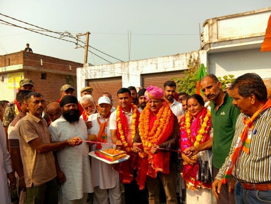 30 lakh road work inaugurated in Nanga