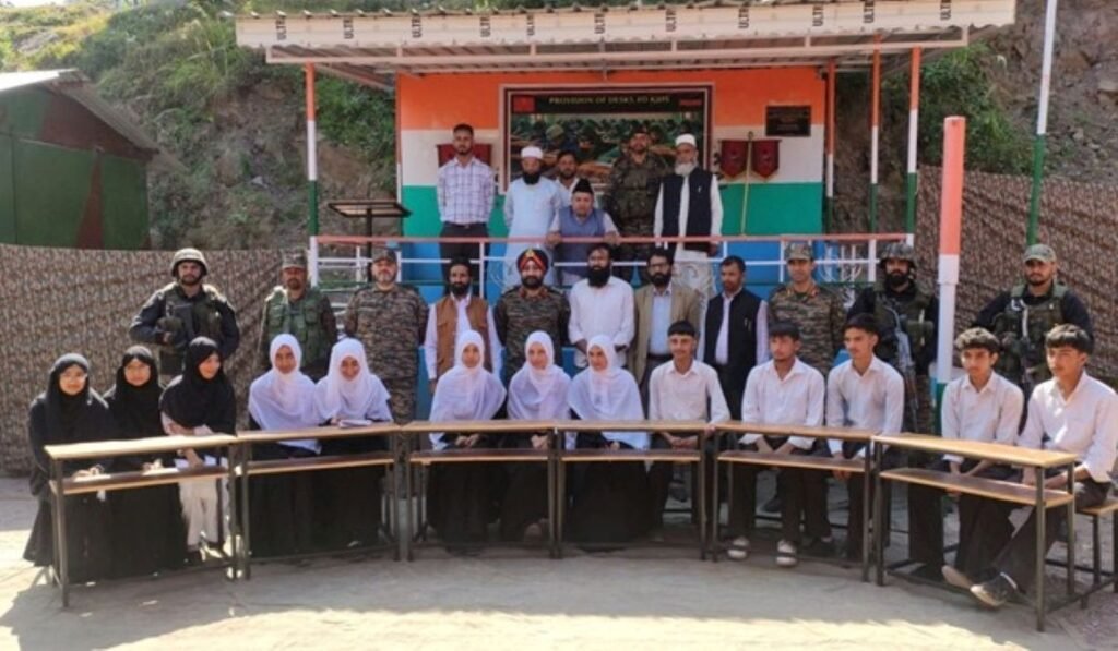 Army provides desks to Poonch school
