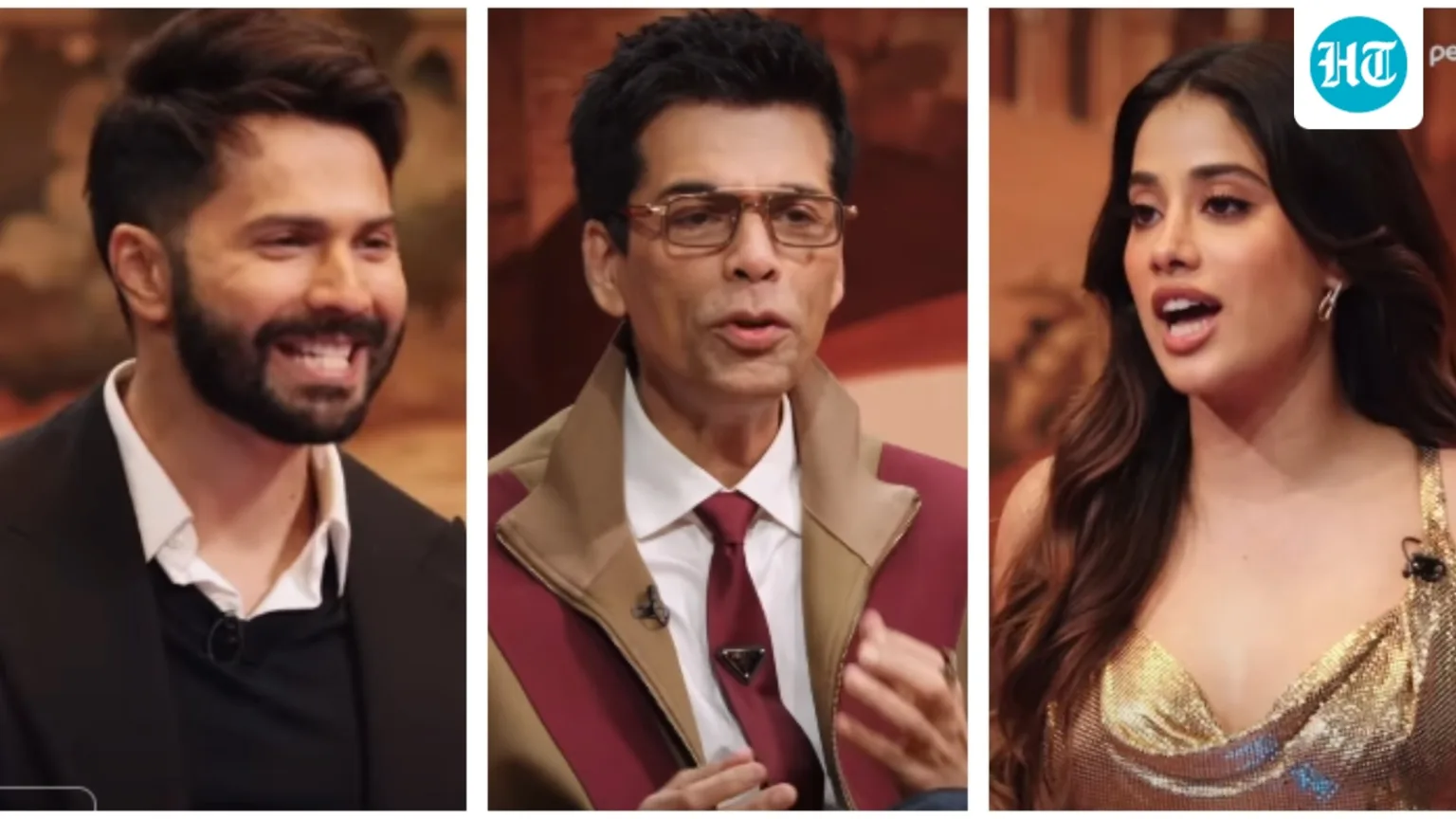 Koffee with Karan: Varun Dhawan, Janhvi Kapoor spill secrets about Karan Johar while Arjun Kapoor joins them for a fun rapid fire round
