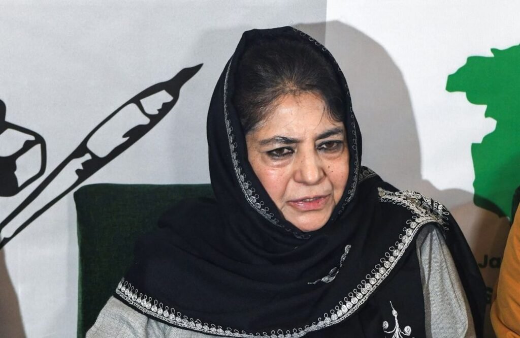 Mehbooba Compares Delhi Restrictions to Post-Article 370 Kashmir Lockdown