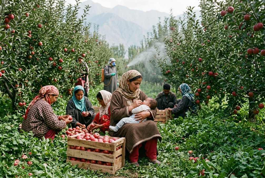 Pesticides in breast milk? The unasked question in Kashmir’s orchards