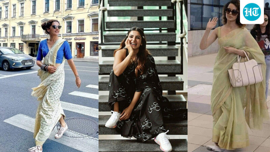 Saree paired with sneakers: How to make this unique combination actually work